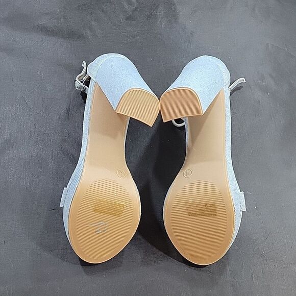 BRAND NEW WILD DIVA LOUNGS BLOCK HIGH HEEL STILETTOS SANDAL - Picture 13 of 15